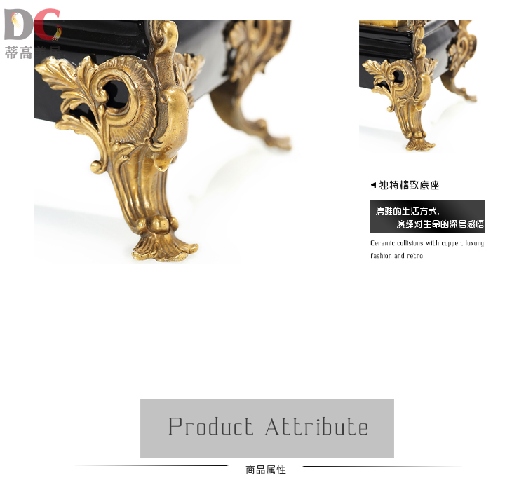 蒂高美居 人物造型家居客厅装饰时钟台钟工艺品摆件座钟