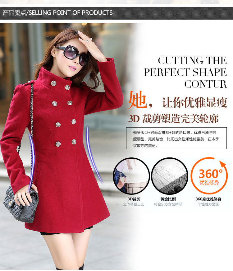 Xin Ge 2015 talks on the autumn and winter new version korea long Sau San gross coats and women code? a jacket Var y pressure China Red M picture, prices, brand platters! The elections are supplied in the national character of distribution, so action, buy now enjoy more preferential! As soon as possible.