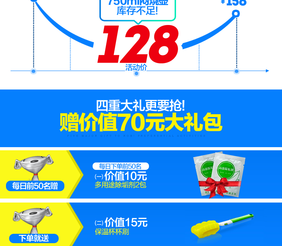 
                                        雷德夫（LEIDFOR） 焖烧壶 焖烧罐焖烧杯真空不锈钢保温桶保温壶饭盒提锅煮粥焖烧杯 灰色焖烧杯 0.75升                
