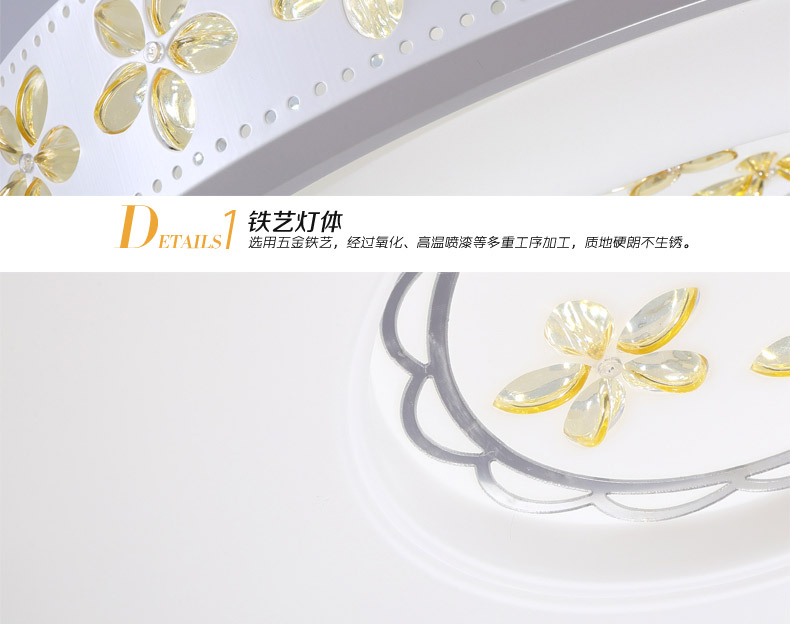 朗吉蒂led吸顶灯卧室灯客厅灯餐厅灯现代简约调光遥控灯具灯饰 42CM单色白光24W