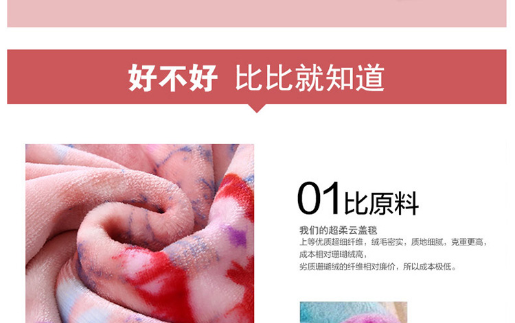 黛兰朵家纺加厚双层云毯拉舍尔毯冬季保暖法兰绒毛毯双人珊瑚绒盖毯床上用品 狂野爱恋 200*230cm重5斤