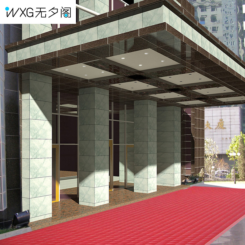 
                                        室外三合一地垫脚垫门垫门厅塑料镂空防滑垫进门门口除尘定制地垫 三刷灰底绿刷 60CM*90CM                