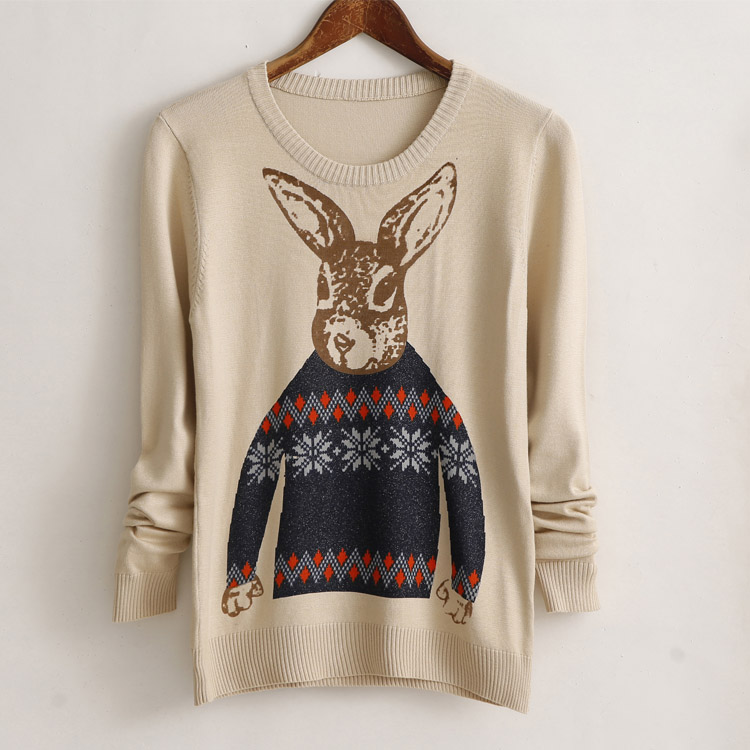 A large Cayman female Autumn and Winter Sweater thick girls' replacing graphics thin, stamp knitwear 200 catties thick sister leisure wild T-shirt, forming the Netherlands 202 apricot 3XL/ recommendations 140-160 characters catty picture, prices, brand platters! The elections are supplied in the national character of distribution, so action, buy now enjoy more preferential! As soon as possible.