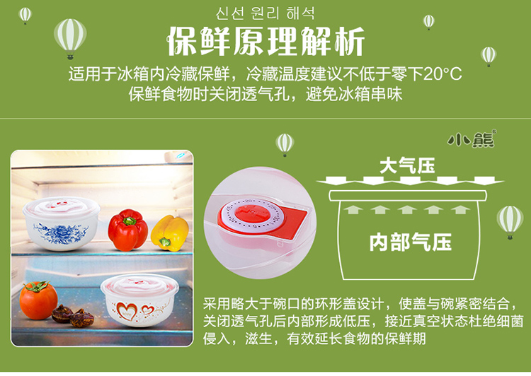 
                                                                                小熊 牌 创意大号带盖保鲜碗密封碗陶瓷大碗汤碗拉面碗韩式日本面碗瓷碗大容量水杯子 青花瓷泡面碗 带密封盖 送不锈钢筷子勺子叉子                