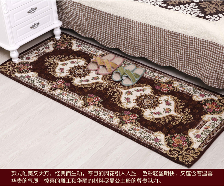 
                                        DMF 欧式入户地垫门垫脚垫 进门垫入户门口地垫防滑垫定制 165咖啡色 400MMx600MM                
