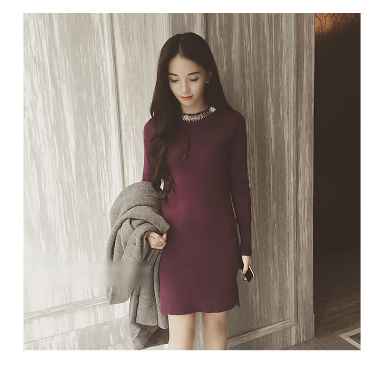 衣与草2015秋装新款连衣裙子女装秋款 女装秋季连衣裙秋装上新 女装冬上新  冬季新品女装 灰色 均码-
