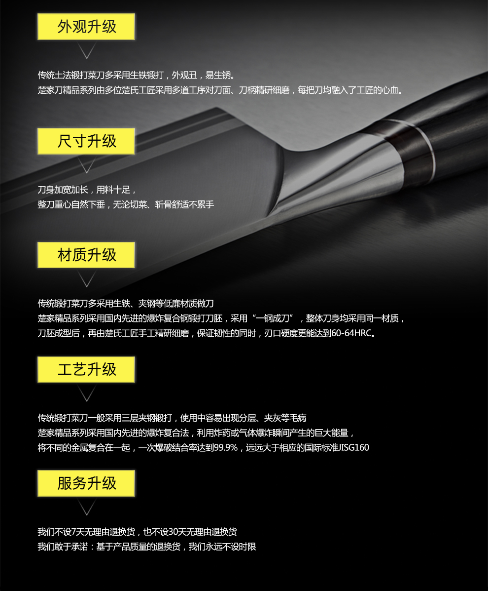 
                                        楚家刀（chujiadao） 五斤重斩骨重刀手工锻打精钢斩骨刀剁骨刀加厚商用屠夫专业砍骨刀肉铺专用刀                