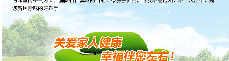 
                                        绿房子 室内甲醛清除剂 装修除味除甲醛活性炭彩虹碳包 5000克净化120平米                