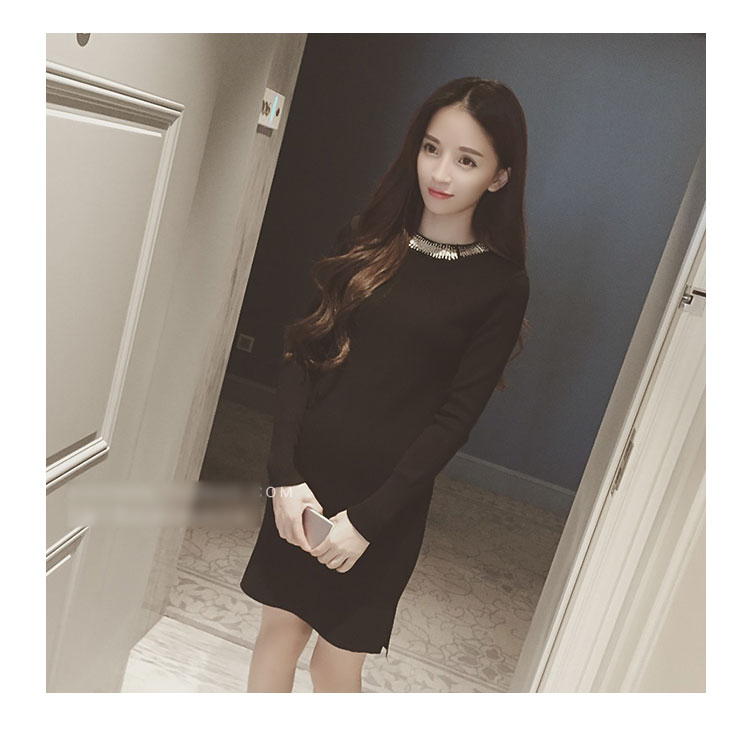 衣与草2015秋装新款连衣裙子女装秋款 女装秋季连衣裙秋装上新 女装冬上新  冬季新品女装 灰色 均码-
