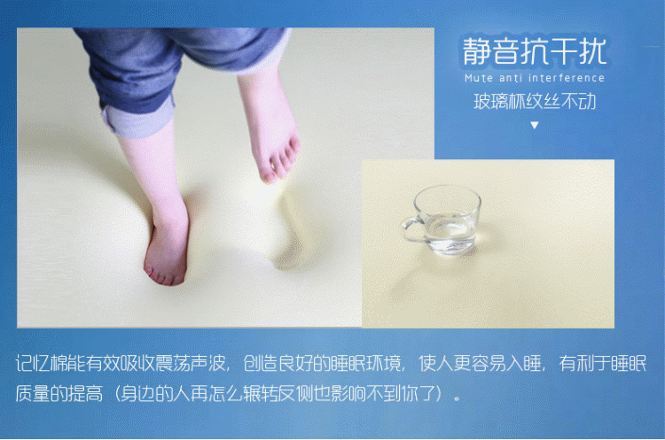 伦云 精品慢回弹记忆绵床垫 床上用品/床褥/榻榻米床垫海绵床垫/2米床/定做 黄色高档提花外套 1.8米*2米*5厘米