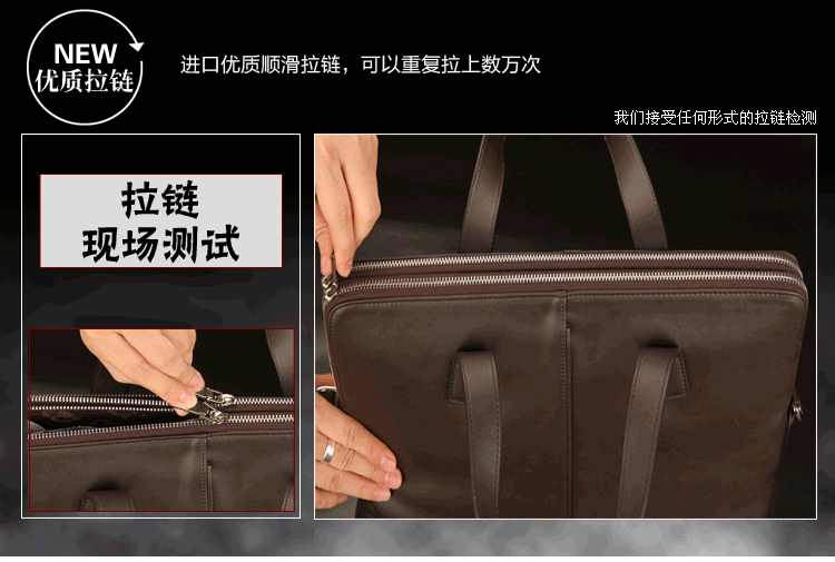 派保爵pabojoe真皮牛皮公文包时尚商务百搭手提单肩斜