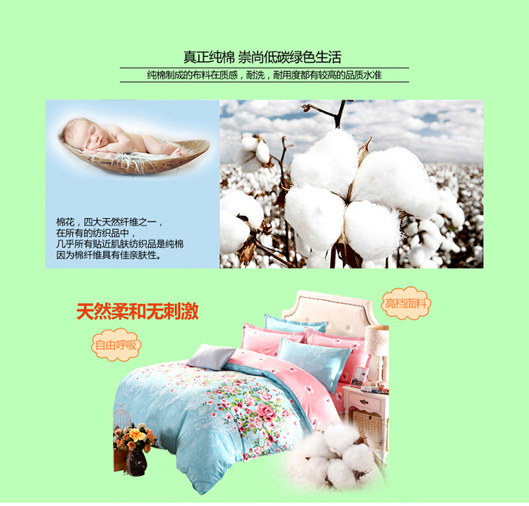 
                                                                                南极人被套单件纯棉斜纹印花被罩单人双人床上用品 塞纳青春 200*230cm(适合2*2.3米被子)                