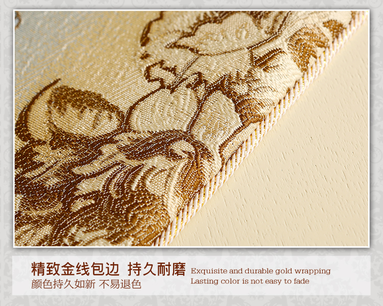 舒布艺坊 欧式餐桌巾 欧式桌旗 简欧餐桌饰巾盖巾 茶几布台布多用盖布 装饰巾 可定做货到付 蓝色 吊穗款 定做专拍 非质量问题不退不换