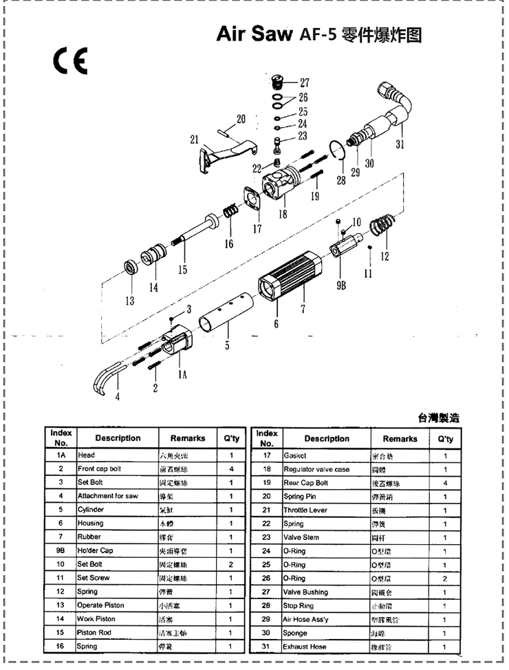 锐壹af-10 af-5气锉气锯砂纸机三用气动锉刀往复锯气割抛光机切割 af