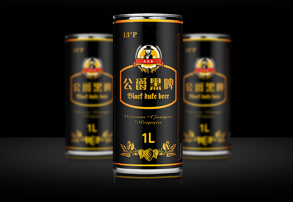 尼尔森公爵黑啤 1L 13°P 酒精度4.5度 遵照德