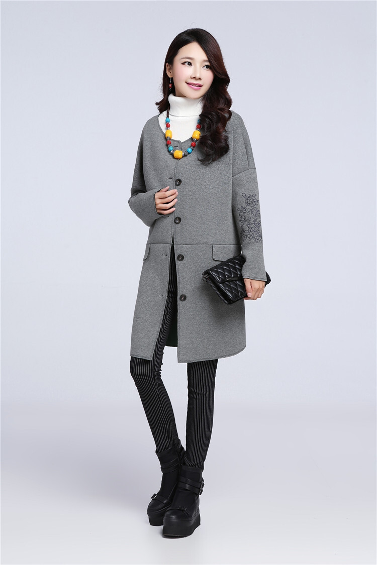 Arpina son gross is 莜 coats female jacket new Fall 2015 Korean Couture fashion in long coats)? loose cashmere overcoat autumn replacing new product lines for autumn and winter, pink L picture, prices, brand platters! The elections are supplied in the national character of distribution, so action, buy now enjoy more preferential! As soon as possible.
