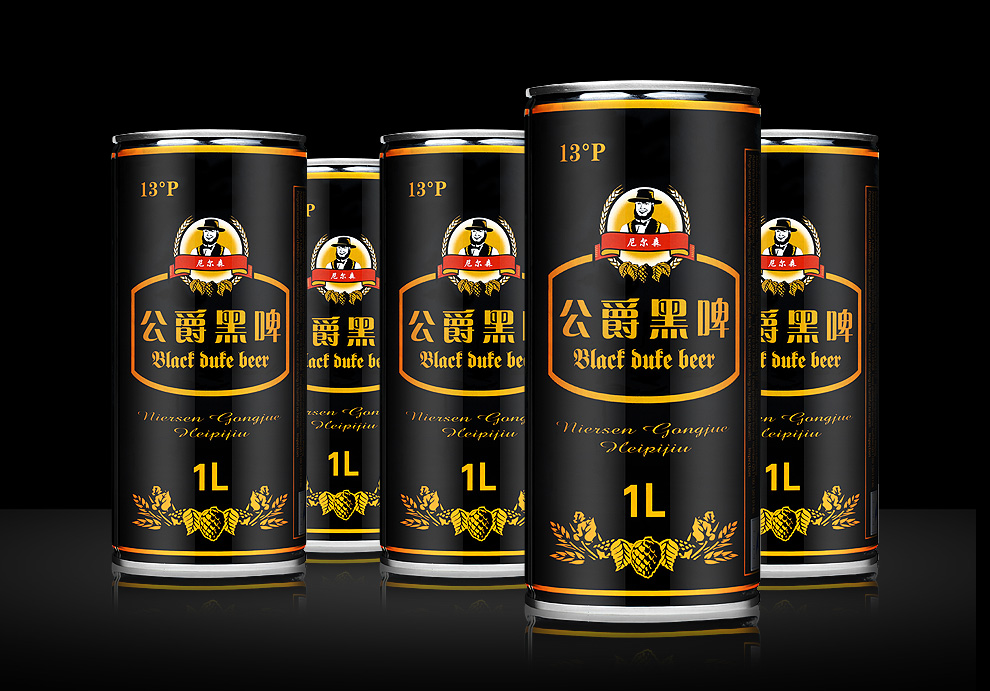 尼尔森公爵黑啤 1L 13°P 酒精度4.5度 遵照德