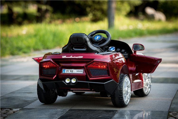 兰博基尼 儿童电动车 四轮童车可坐 宝宝玩具车 双驱可遥控小孩电动