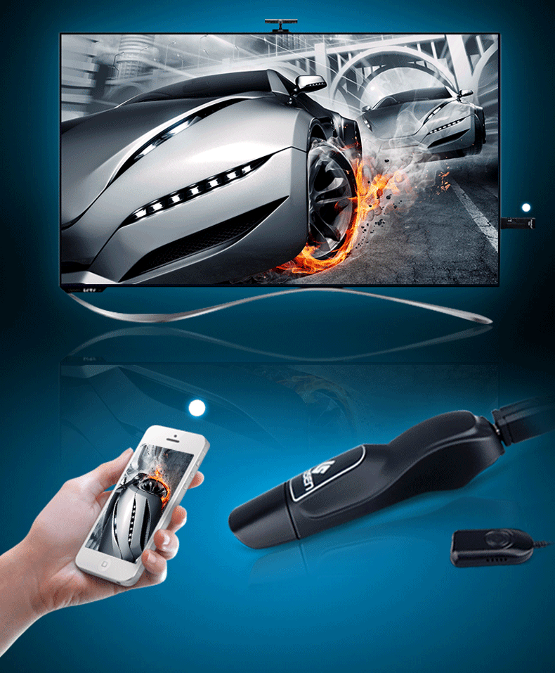 集成hdmi vga双接口,支持只有vga接口的老式电视机,投影,显示器等