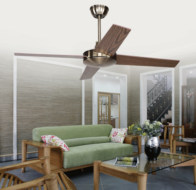 风向标 吊扇灯欧式仿古电风扇灯简约现代电扇餐厅不带