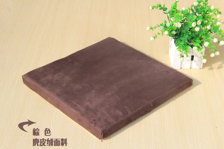 
                                        记忆棉防滑坐垫办公室座椅垫 学生椅子坐垫加厚餐椅垫 规格40*40可拆洗 灰色超柔格子                