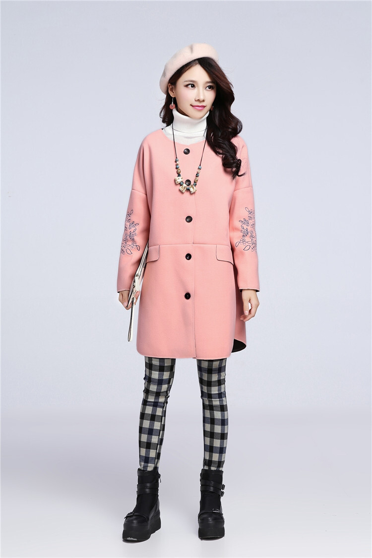 Arpina son gross is 莜 coats female jacket new Fall 2015 Korean Couture fashion in long coats)? loose cashmere overcoat autumn replacing new product lines for autumn and winter, pink L picture, prices, brand platters! The elections are supplied in the national character of distribution, so action, buy now enjoy more preferential! As soon as possible.