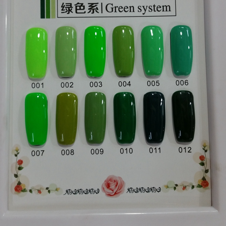 美甲工具套装绿色晶莹绿色系qq芭比甲油胶用品12色系列 一套绿色系列