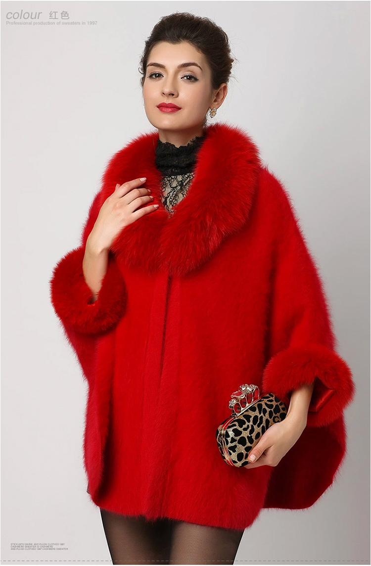 秋冬时尚新款高端纯<em>貂绒</em>大衣 女装<em>长款</em>毛狐狸