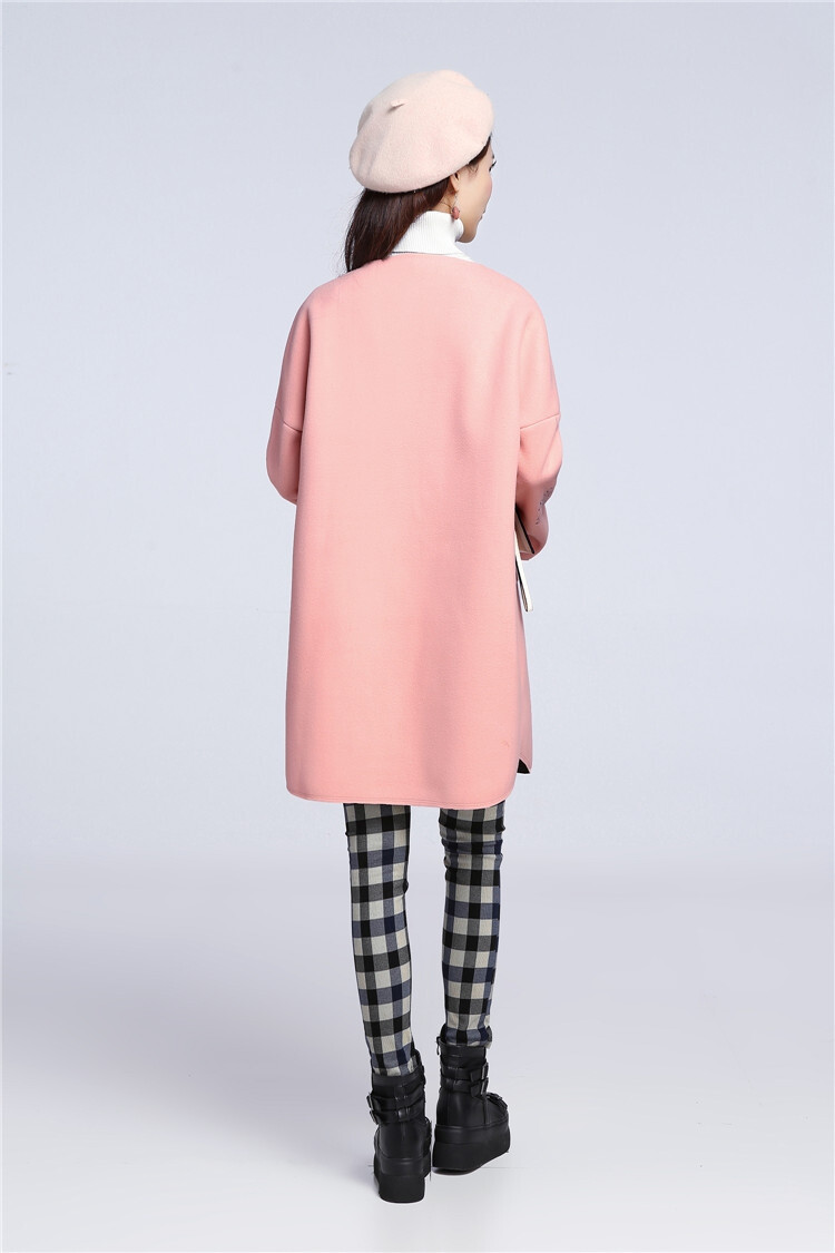 Arpina son gross is 莜 coats female jacket new Fall 2015 Korean Couture fashion in long coats)? loose cashmere overcoat autumn replacing new product lines for autumn and winter, pink L picture, prices, brand platters! The elections are supplied in the national character of distribution, so action, buy now enjoy more preferential! As soon as possible.