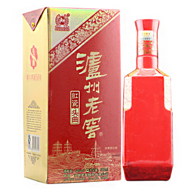 泸州老窖红瓷头曲38度500ml浓香型白酒 整箱