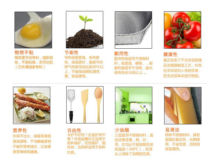 
                                        德国材质食品级304不锈钢炒锅34cm无涂层炒菜锅蒸锅无油烟不粘锅电磁炉燃气通用锅具 34双耳蒸炒锅                