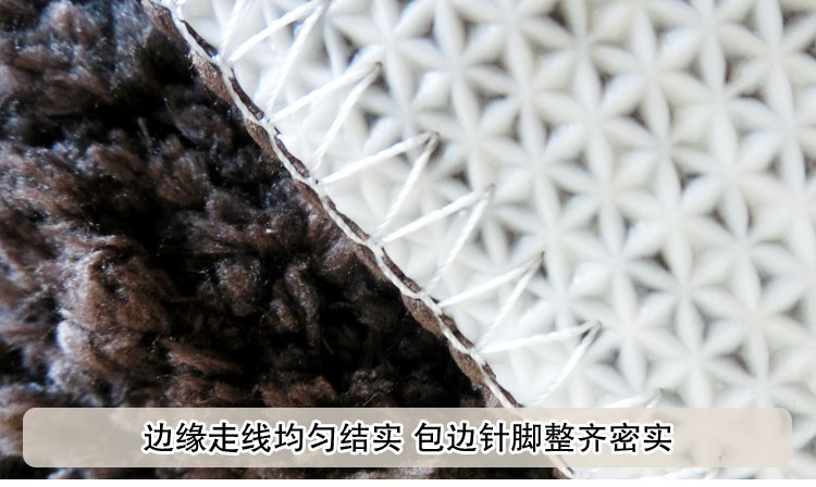 
                                        SUNGENS 加厚加密2CM长毛绒地垫 柔软床旁垫 超吸水防滑浴室脚垫 出浴沥干垫 浅灰色 60*90CM                