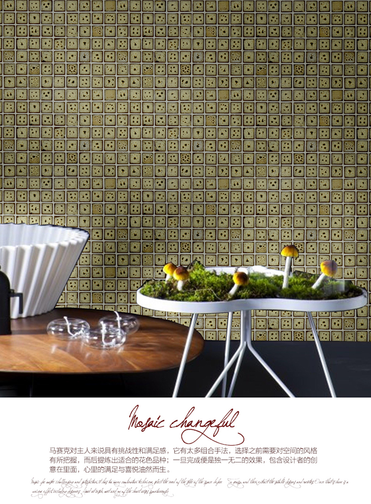 赛莱雅玻璃陶瓷马赛克玄关墙面瓷砖地砖墙贴客