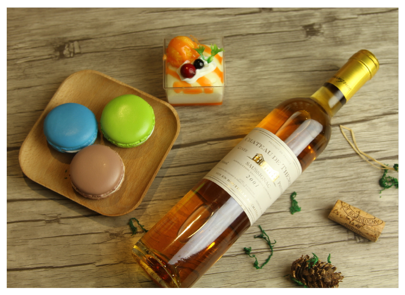 法国aoc红酒 迪特侬2001老年份贵腐酒甜白葡