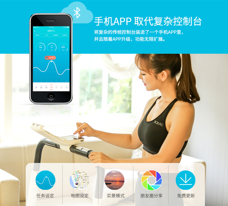 小乔XQIAO-1p加长版跑步机