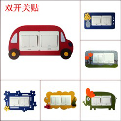 
                                                            一品尚居开关贴免粘开关贴不伤墙面毛毡韩式卡通开关贴墙贴装饰贴幼儿园装饰开关框开关套开关保护套插座贴 小兔子                