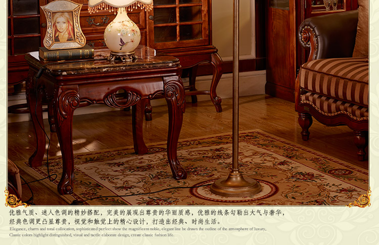 多伦DOREN 欧式落地灯客厅落地灯卧室书房落地灯创意时尚落地台灯简约美式现代床头灯