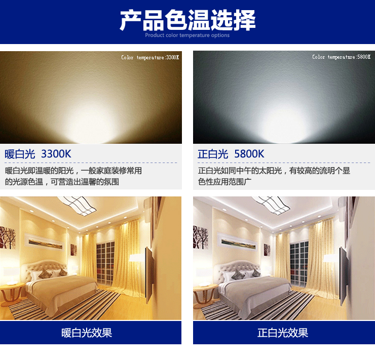 VNC LED筒灯一体化天花灯客厅卧室灯全套LED筒灯高亮 3W暖白光T30