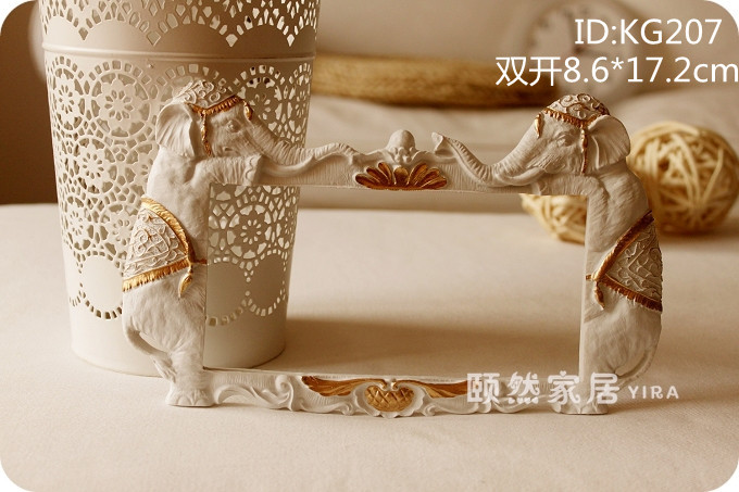 
                                        两件包邮-颐然（YIRA） 手工创意田园欧式开关套 插座贴 开关保护贴套 树脂开关贴-双开三开多尺寸 KG203双开 树脂开关贴                