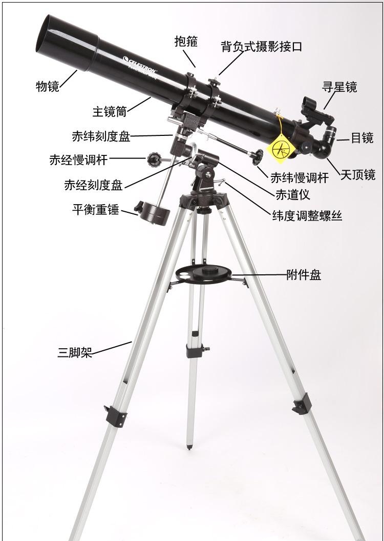 星特朗80eq入门级天文望远镜天地两用,高倍高清,可接单反相机摄影
