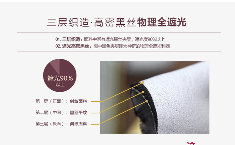 吉家女神窗帘成品 棉麻定制遮光帘客厅卧室 1632布-浅咖色 打孔定制 1米宽专拍(联系客服)