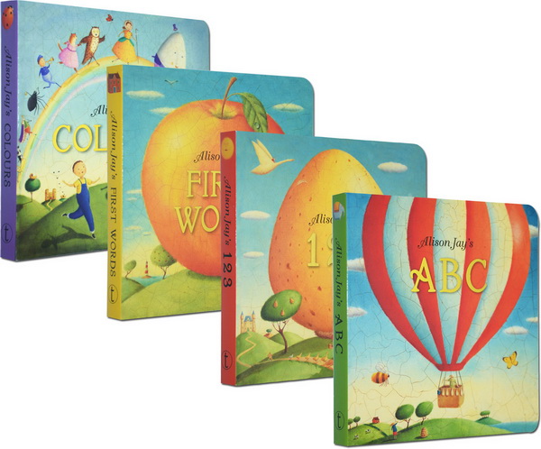 jays colours words abc 123 碎蛋壳画家纸板书4册 英文原版》- 京东