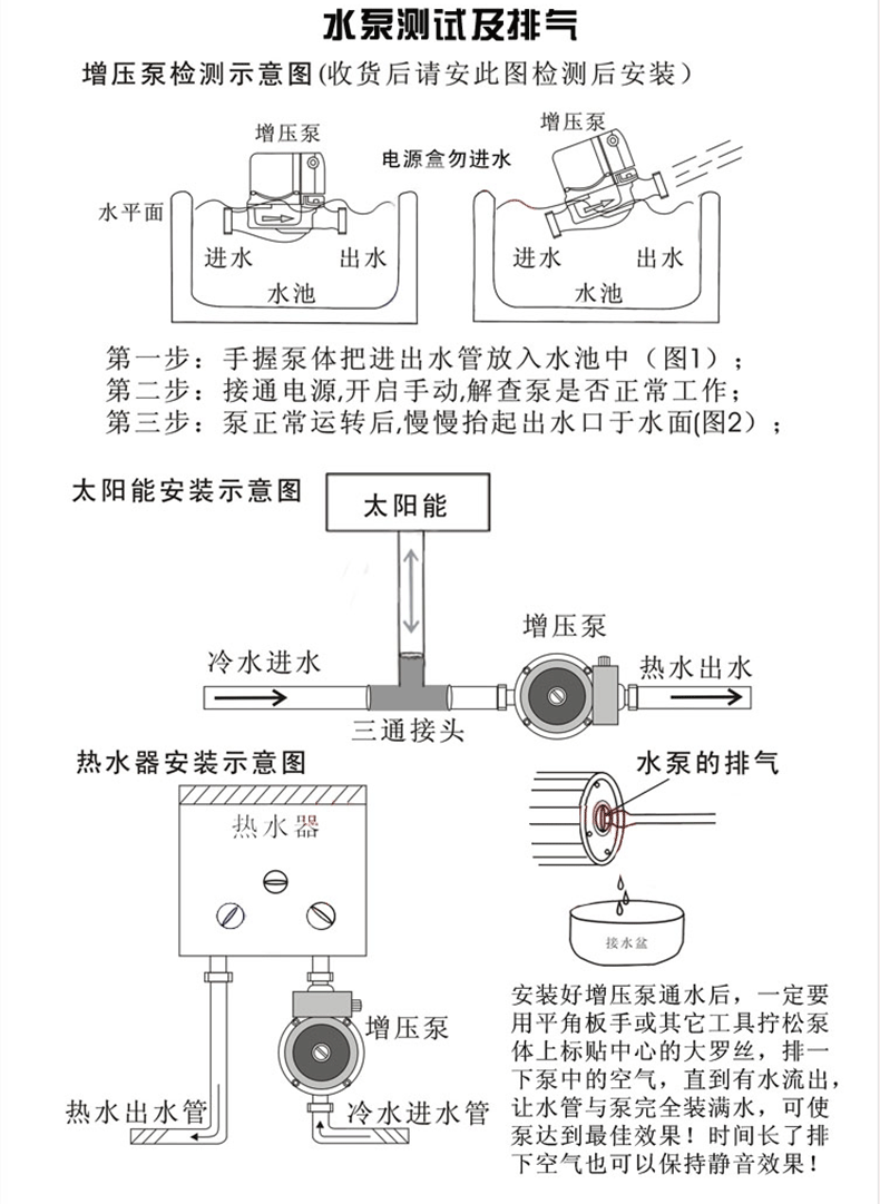 格威特家用全自动增压泵静音热水器加压泵自来水太阳能屏蔽水泵 gw20