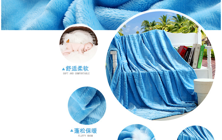 Andory 纯色金貂绒毛毯 加厚毛绒床单 春秋盖毯 空调毯 夏凉被毯午休毯 粉红 200*230cm