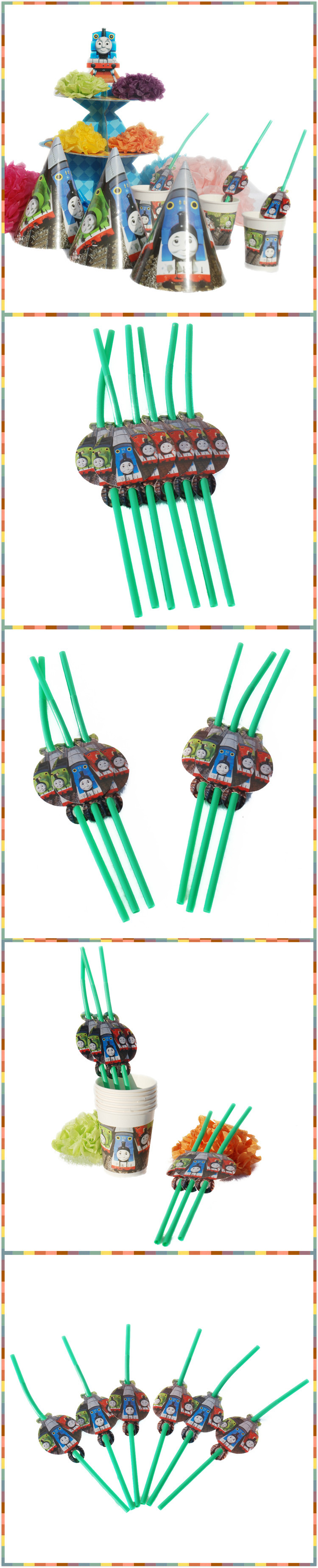 
                                        生日用品/生日礼品/派对用品/生日派对/Thomas托马斯吸管6个                