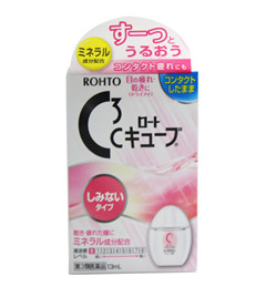 【日本直邮 】乐敦(ROHTO) 眼药水滴眼液 C3隐形13毫升-温和型-清凉度0