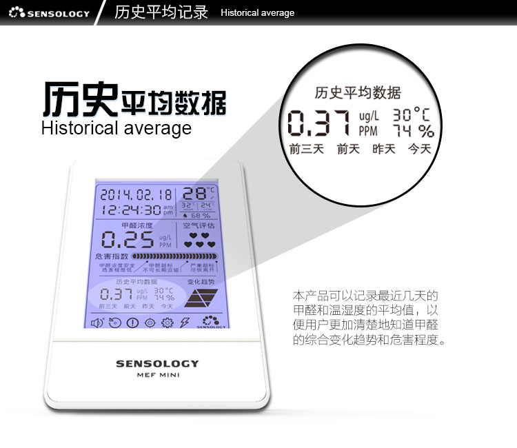 slinky 甲醛检测仪 精准型家庭室内便携式检测仪器空气质量检测车用甲醛检测 