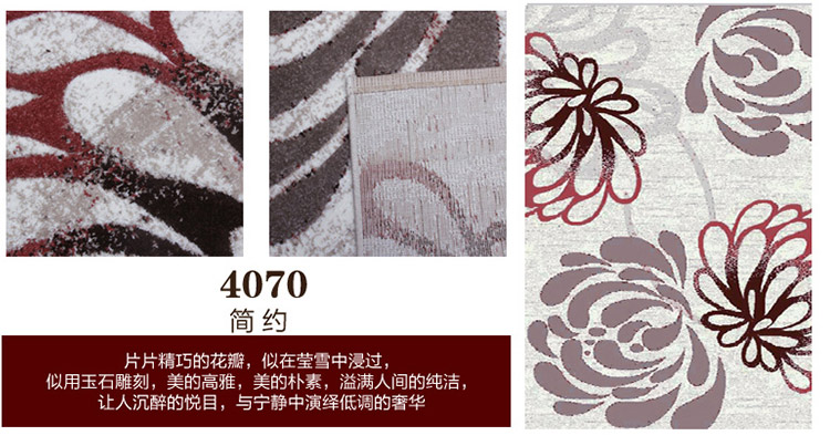CasAmore现代简约客厅地毯 时尚设计师日韩风家居沙发茶几垫书房卧室床边毯进门垫大地垫 4080R 2000MMx2800MM