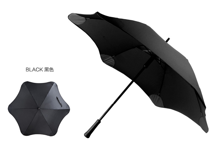 
                                        新西兰Blunt保兰特CLASSIC 车载晴雨伞 圆角时尚直柄伞 黑色                