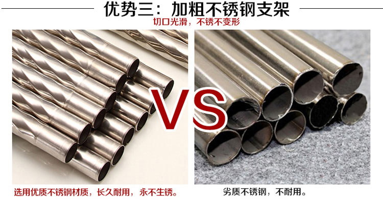 
                                        木の帛家纺 三开门不锈钢宫廷蚊帐 方顶落地防蚊帐子 加粗支架夏季床上用品 高贵白 1.5*2米 25mm超粗立柱                
